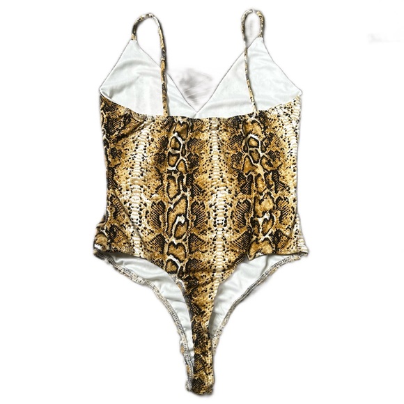 Fashion Nova Snakeskin Bodysuit - Picture 2 of 4
